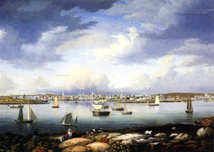  Fitz Hugh Lane Gloucester from Rocky Neck - Canvas Art Print