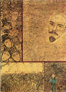  Pavel Filonov Goelro Lenin's Plan for the Electrification of Russia - Canvas Art Print