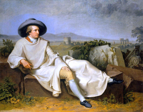  Johann Wilhelm Tischbein Goethe in the Roman Campagna - Canvas Art Print