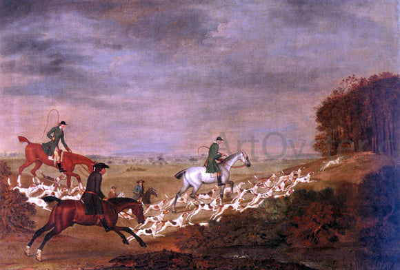  James Seymour Going To Cover; Sir William Jolliffe With His Hounds Riding Toward A Covert - Canvas Art Print