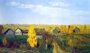 Isaac Ilich Levitan Golden Autumn, Village - Canvas Art Print