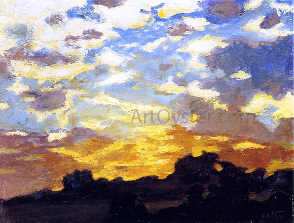  Edward Potthast Golden Sunset - Canvas Art Print