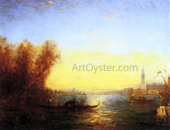  Felix Ziem Gondolas on the Lagoon, Venice - Canvas Art Print