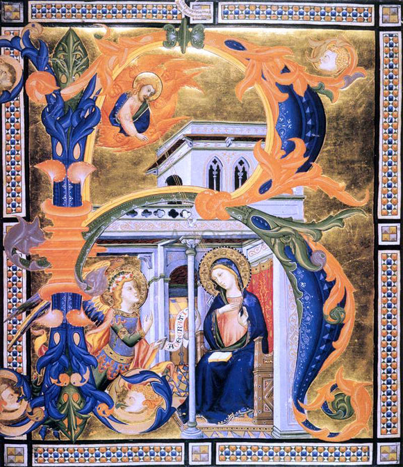  Don Silvestro Die Gherarducci Gradual from Santa Maria degli Angeli (Folio 60) - Canvas Art Print