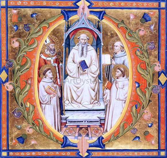  Don Silvestro Die Gherarducci Gradual from Santa Maria degli Angeli (Folio 90) - Canvas Art Print