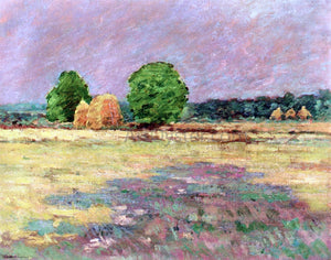  Theodore Robinson Grain Field, N. J. - Canvas Art Print
