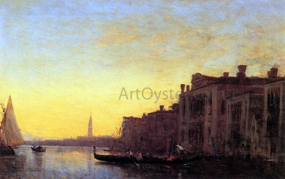  Felix Ziem Grand Canal, Venice - Canvas Art Print