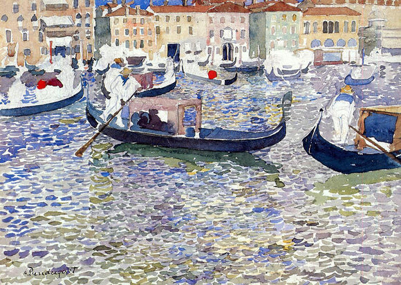  Maurice Prendergast Grand Canal, Venice - Canvas Art Print
