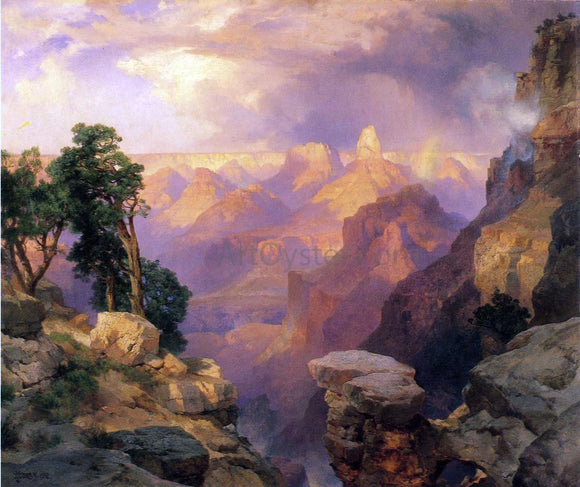  Thomas Moran Grand Canyon with Rainbows - Canvas Art Print