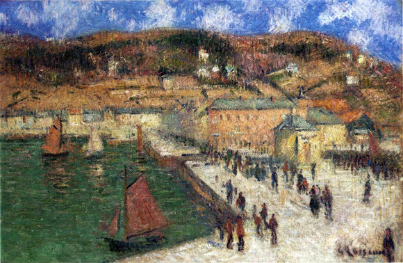  Gustave Loiseau Grand Quay, Fecamp - Canvas Art Print