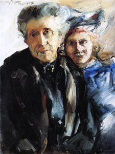  Lovis Corinth Grandmother and Granddaughter - Canvas Art Print