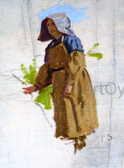  Jean Frederic Bazille Grape Picker in a Cap - Canvas Art Print