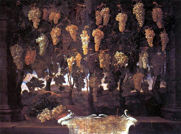  Bartolomeo Bimbi Grapes - Canvas Art Print