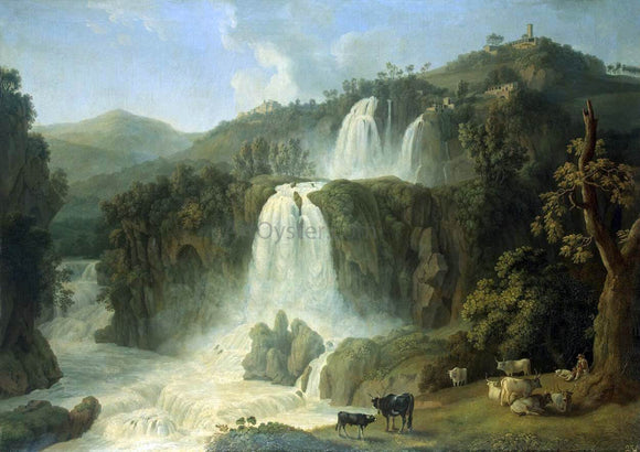  Jacob Philipp Hackert Great Cascades at Tivoli - Canvas Art Print