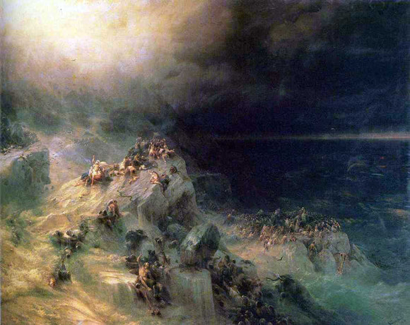  Ivan Constantinovich Aivazovsky Great Flood - Canvas Art Print