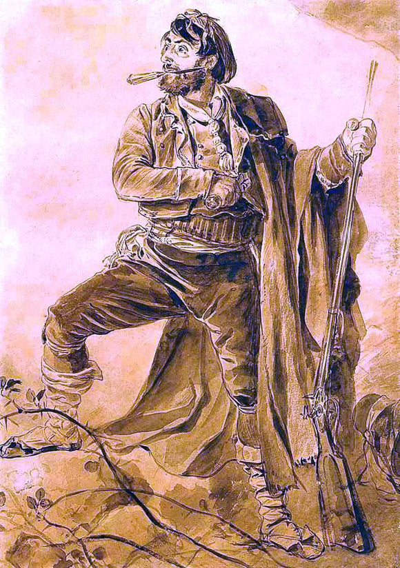  Karl Pavlovich Brulloff Greek insurgent - Canvas Art Print