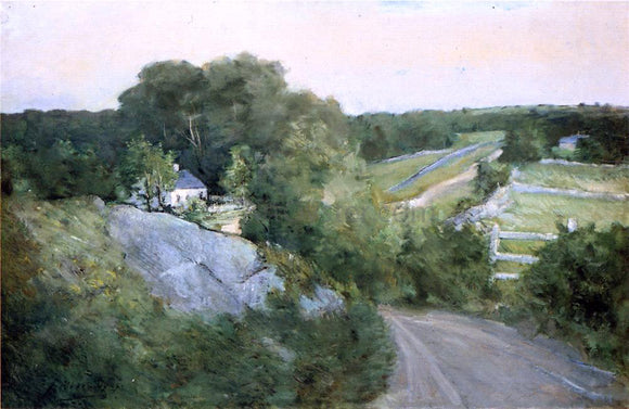  Julian Alden Weir Green Hills and Farmland - Canvas Art Print