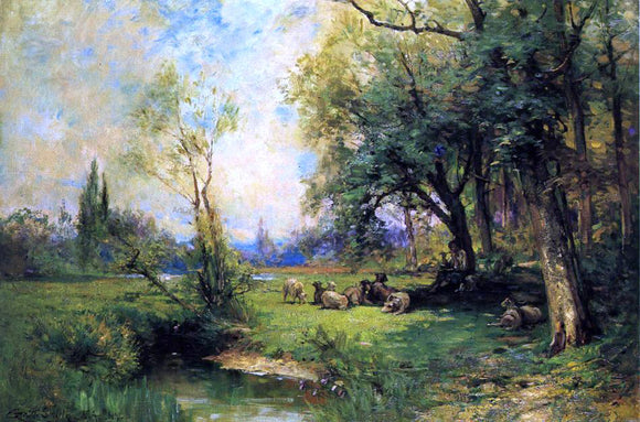  George Henry Smillie Green Pastures and Still Waters - Canvas Art Print