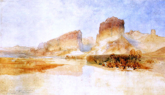  Thomas Moran Green River Cliffs, Wyoming - Canvas Art Print