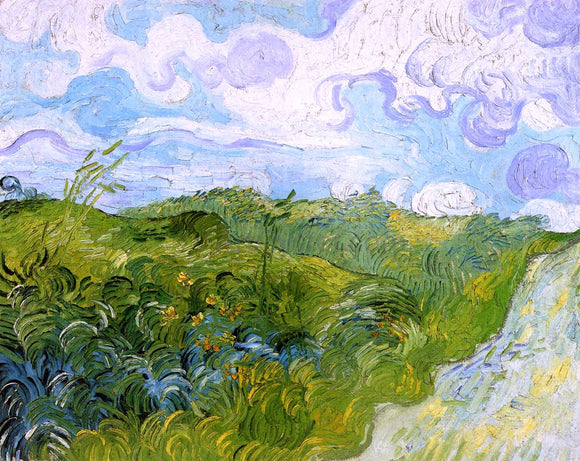  Vincent Van Gogh Green Wheat Fields - Canvas Art Print