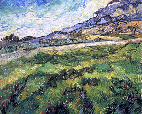  Vincent Van Gogh Green Wheatfield - Canvas Art Print