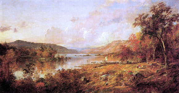  Jasper Francis Cropsey Greenwood Lake in September - Canvas Art Print