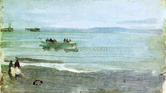  James McNeill Whistler Grey and Silver: Mist - Lifeboat - Canvas Art Print