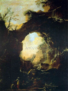  Salvator Rosa Grotto with Cascades - Canvas Art Print