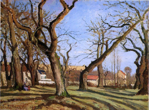  Camille Pissarro Groves of Chestnut Trees at Louveciennes - Canvas Art Print
