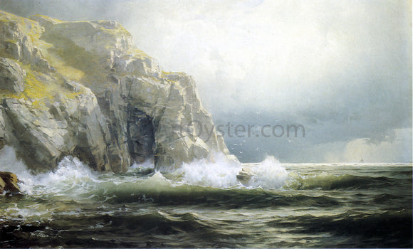  William Trost Richards Guernsey Cliffs, Channel Islands - Canvas Art Print