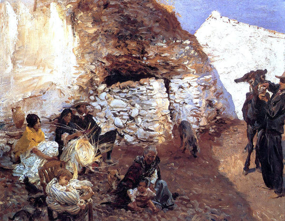  John Singer Sargent A Gypsy Encampment - Canvas Art Print