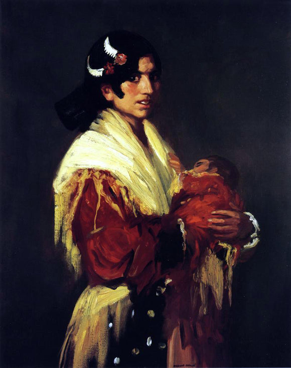  Robert Henri Gypsy Mother (Maria y Consuelo) - Canvas Art Print
