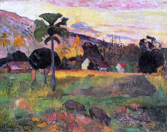  Paul Gauguin Haere Mai Venezi (also known as Come Here) - Canvas Art Print