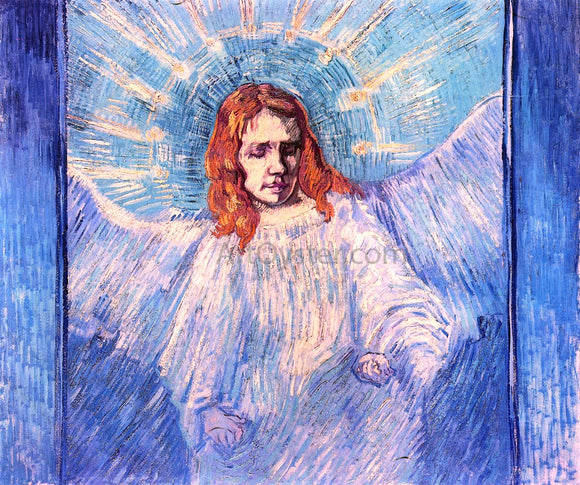  Vincent Van Gogh A Half-Figure of an Angel (after Rembrandt) - Canvas Art Print