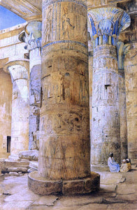  Henry Roderick Newman Hall of Columns, Philae - Canvas Art Print