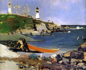  George Luks Hannaford's Cove - Canvas Art Print