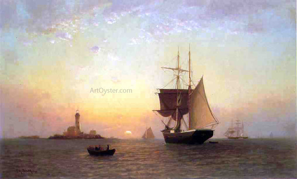  Francis A Silva Harbor Scene - Canvas Art Print