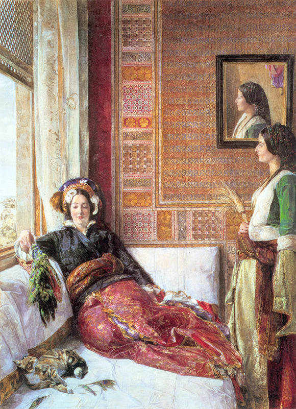  John Frederick Lewis Harem Life in Constantinople - Canvas Art Print