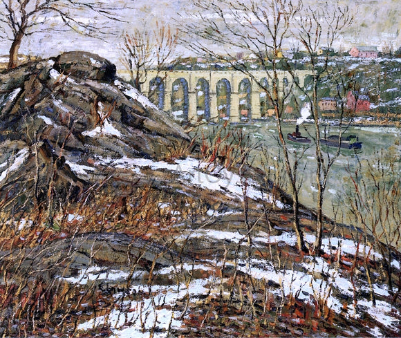  Ernest Lawson Harlem River in Winter - Canvas Art Print