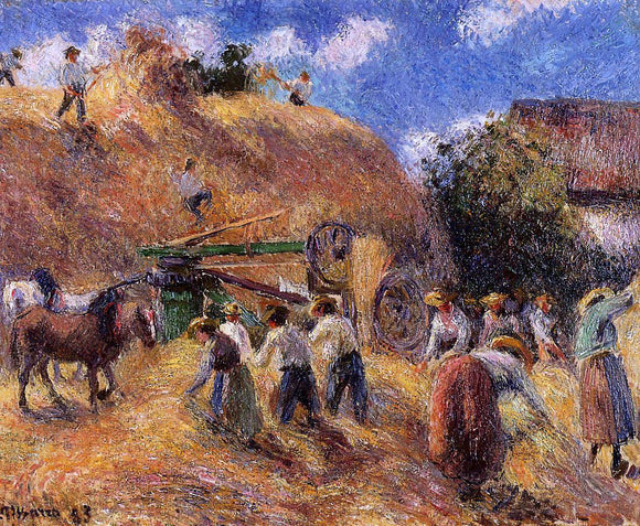  Camille Pissarro Harvest - Canvas Art Print