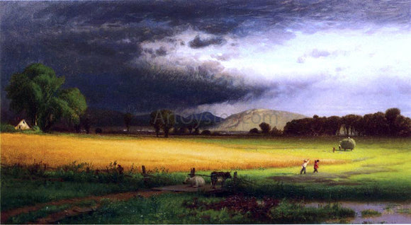  William M Hart Harvest Scene - Valley of the Delaware - Canvas Art Print