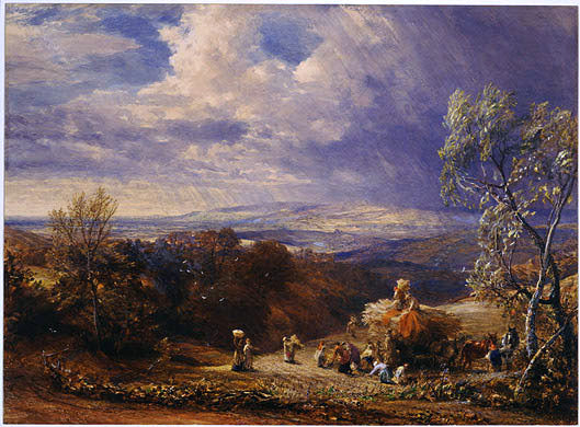  Samuel Palmer Harvesting - Canvas Art Print