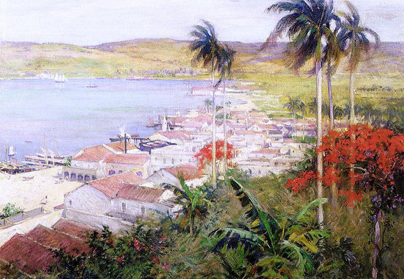  Willard Leroy Metcalf Havana Harbor - Canvas Art Print