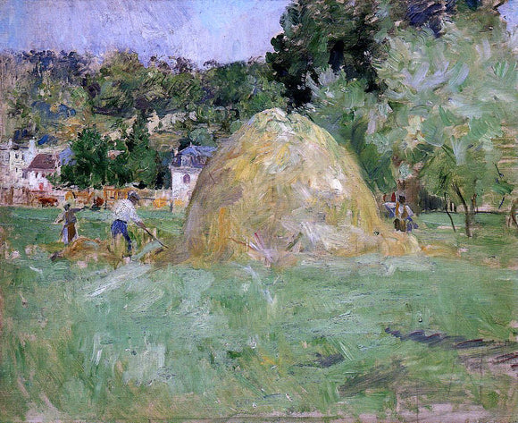  Berthe Morisot Haymakers at Bougival - Canvas Art Print