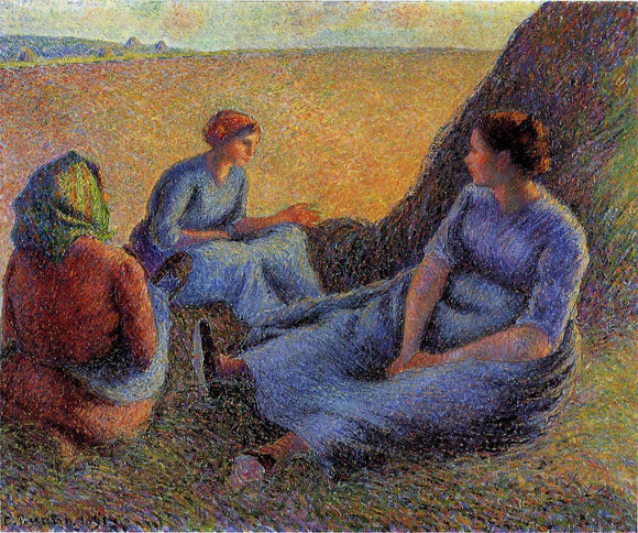  Camille Pissarro Haymakers at Rest - Canvas Art Print