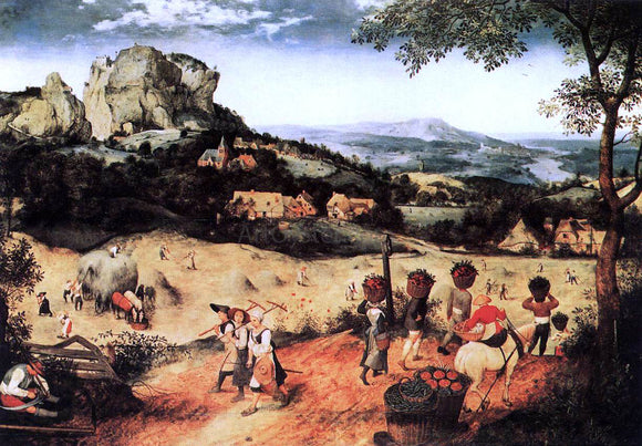  The Elder Pieter Bruegel Haymaking (July) - Canvas Art Print