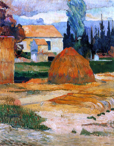  Paul Gauguin Haystack, near Arles - Canvas Art Print