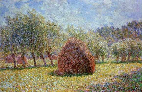  Claude Oscar Monet Haystacks at Giverny - Canvas Art Print