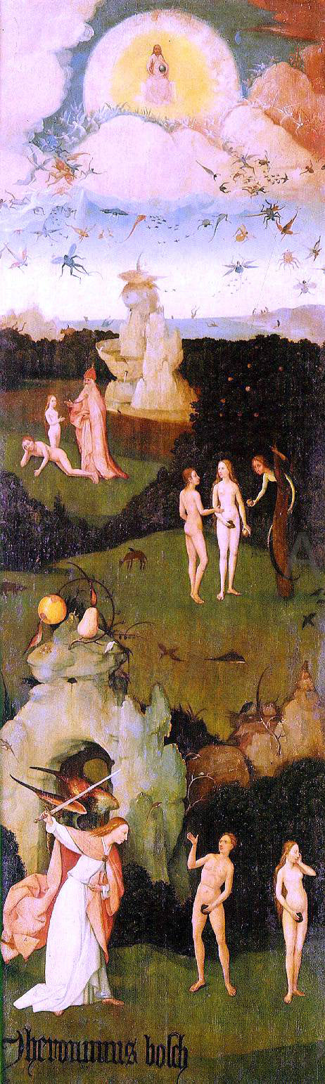  Hieronymus Bosch Haywain, left wing of the triptych - Canvas Art Print
