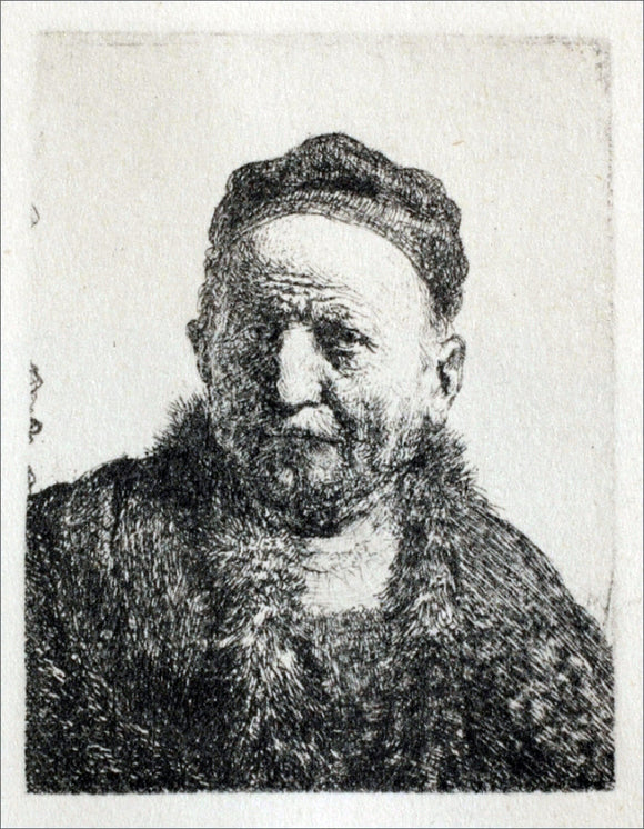  Rembrandt Van Rijn The Head and Bust, Full Face - Canvas Art Print